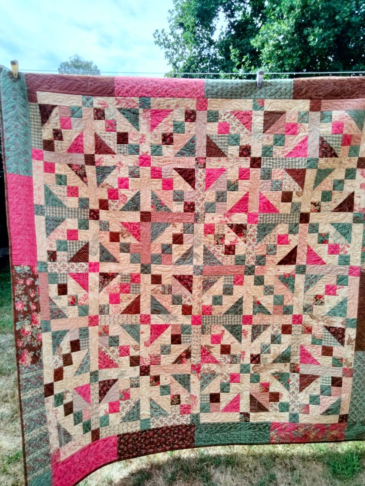 Scrappy Quilt - Jacobs Ladder Patroon, Ophalen of Verzenden, Nieuw, Overige typen