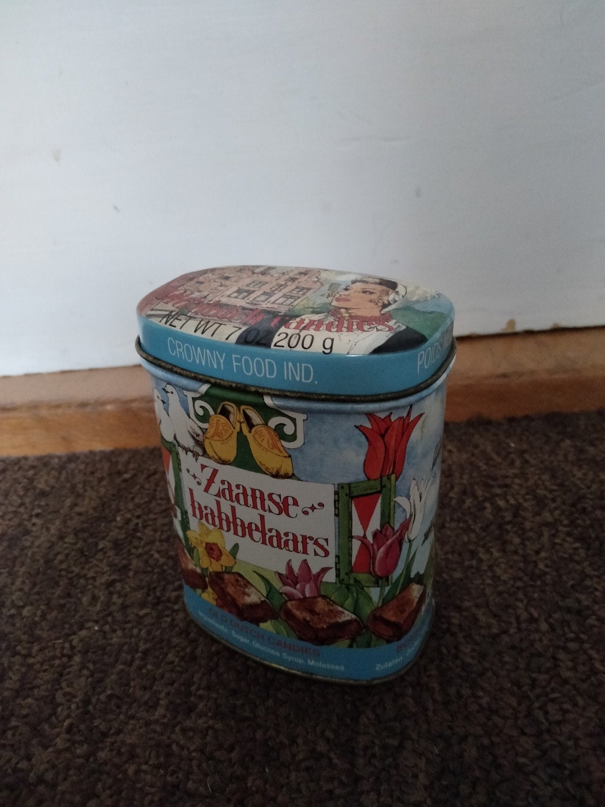 Vintage Zaans Babbelaars blik - Oud Hollands snoepblik, Verzamelen, Blikken, Ophalen of Verzenden, Gebruikt, Overige, Overige merken