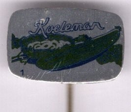 Koeleman ter Aar conserven blik speldje ( K_204), Verzamelen, Verzenden, Zo goed als nieuw, Transport, Speldje of Pin