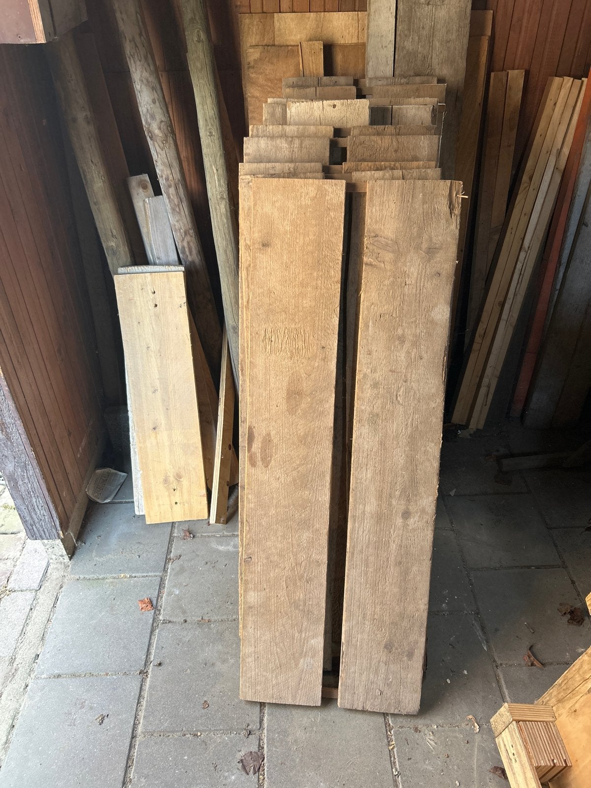 Steigerplanken €2-5p/m, 80-90/120-125/210/230-235/370-375 cm, Ophalen, Gebruikt, 25 tot 50 mm, Plank