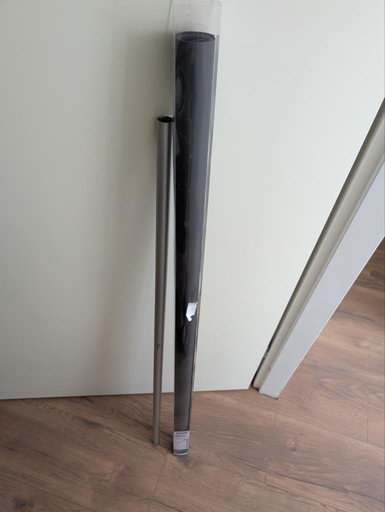 GAMMA Verduisterend Rolgordijn 120x190 cm donker antraciet, 100 tot 150 cm, Nieuw, Grijs, Ophalen of Verzenden