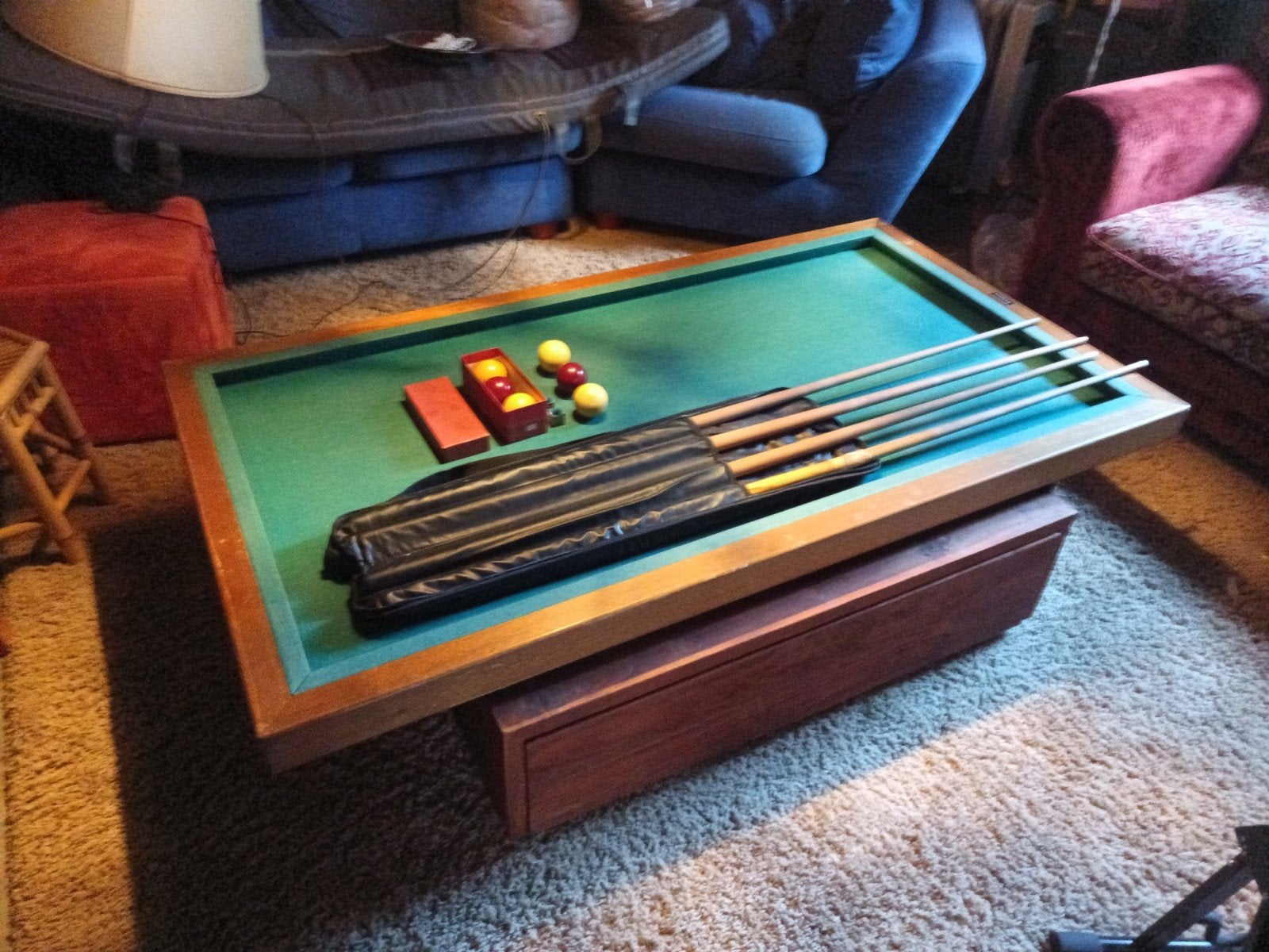snookertafel met demonteerbare poten, Sport en Fitness, Ophalen of Verzenden