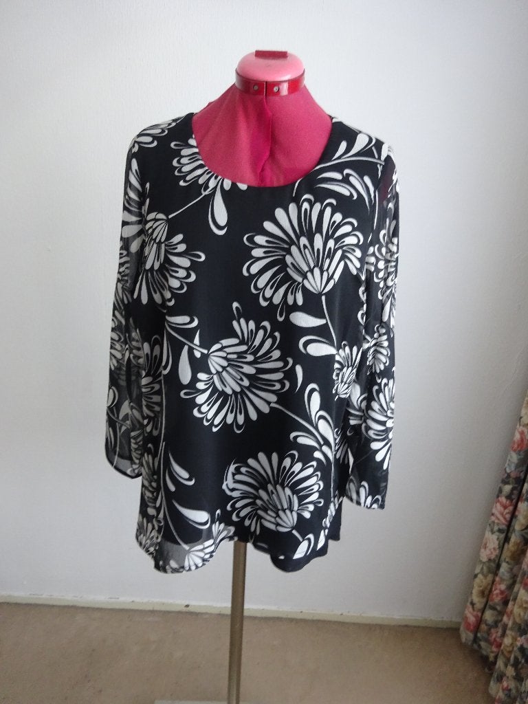 Yoek top-shirt mt 46, Yoek, Verzenden, Zwart, Maat 46/48 (XL) of groter
