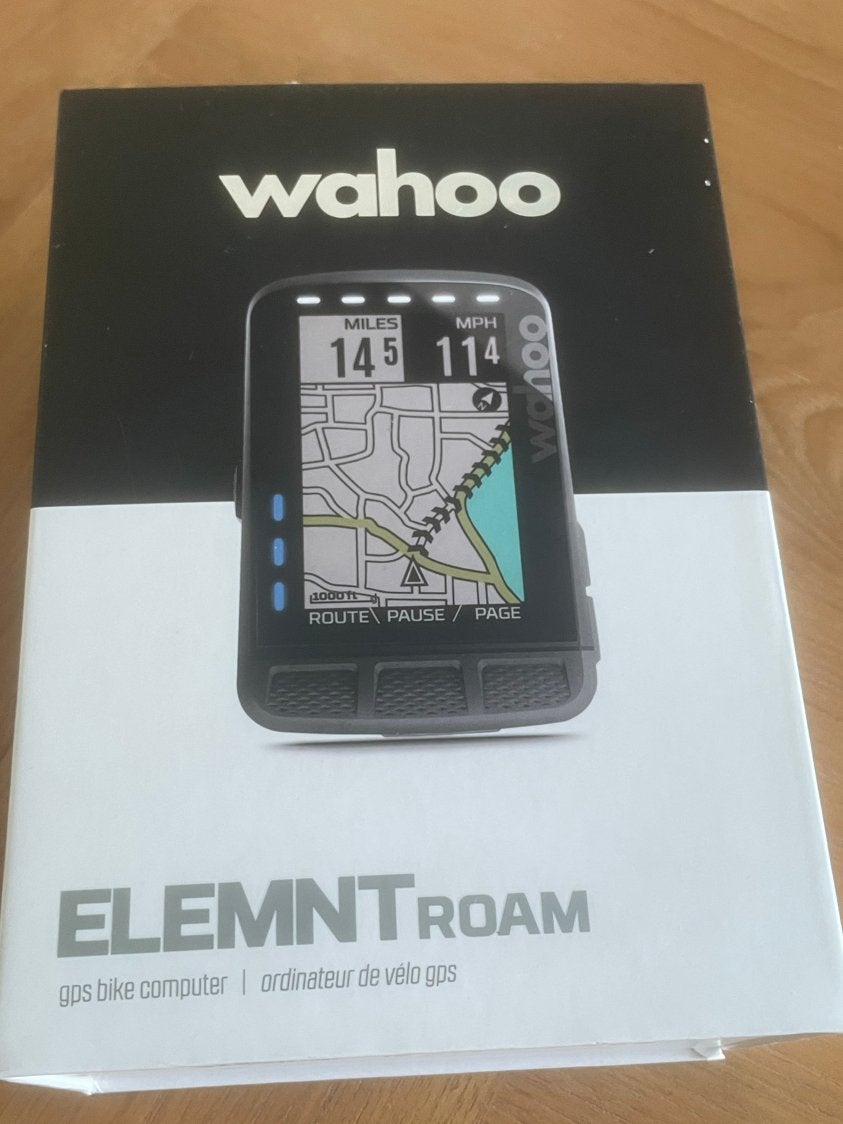 Wahoo Elemnt Roam GPS Fietscomputer, Ophalen of Verzenden, Draadloos, Gebruikt