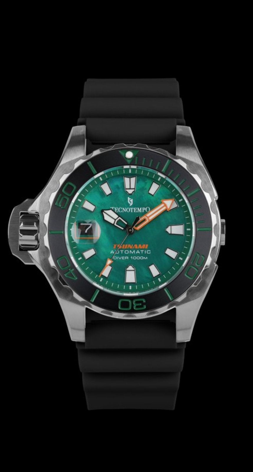 Tecnotempo Tsunami automatic horloge nieuw!, Sieraden, Tassen en Uiterlijk, Horloges | Heren, Overige merken, Staal, Polshorloge