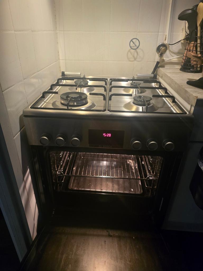 Bosch gasfornuis 60 cm breed, zo goed als nieuw, Witgoed en Apparatuur, Ophalen of Verzenden, Zo goed als nieuw, 60 cm of meer