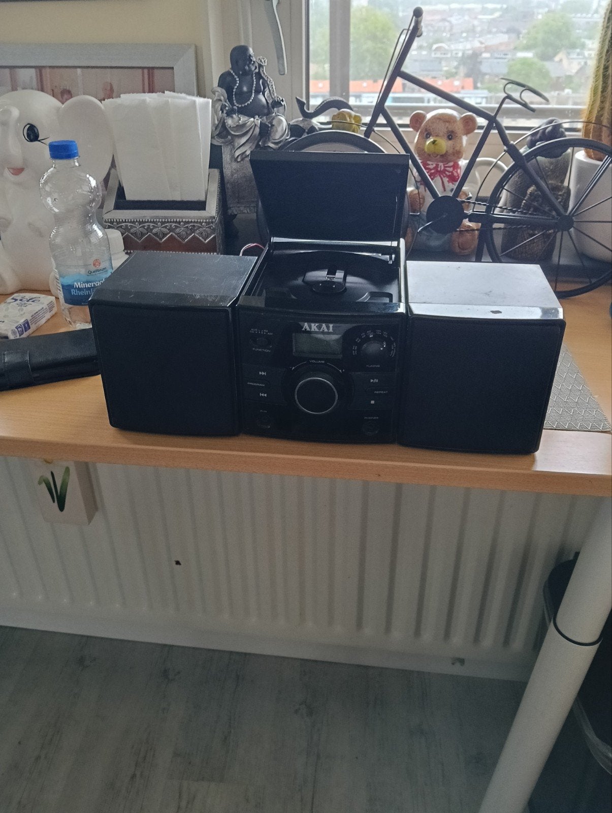 Akai radio cd mini digitale 8 om, Audio, Tv en Foto, Stereo-sets, Ophalen of Verzenden, Akai
