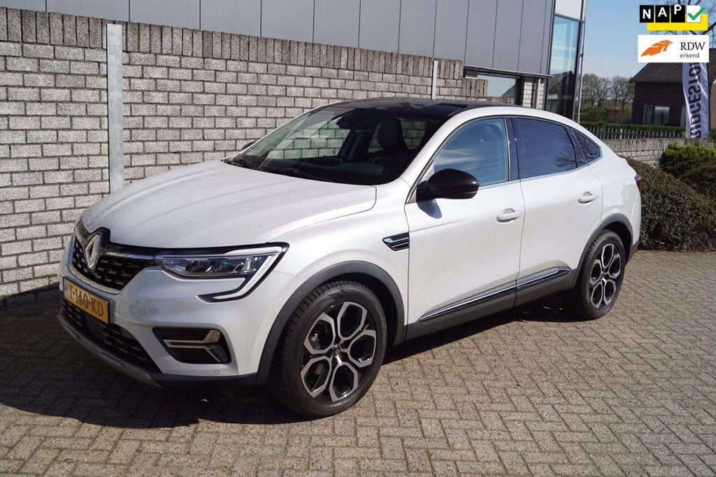 Renault Arkana 1.3 Mild Hybrid 160 PK Techno Autom Half Lede, Auto's, Renault, Arkana, Gebruikt, 4 cilinders, Leder en Stof