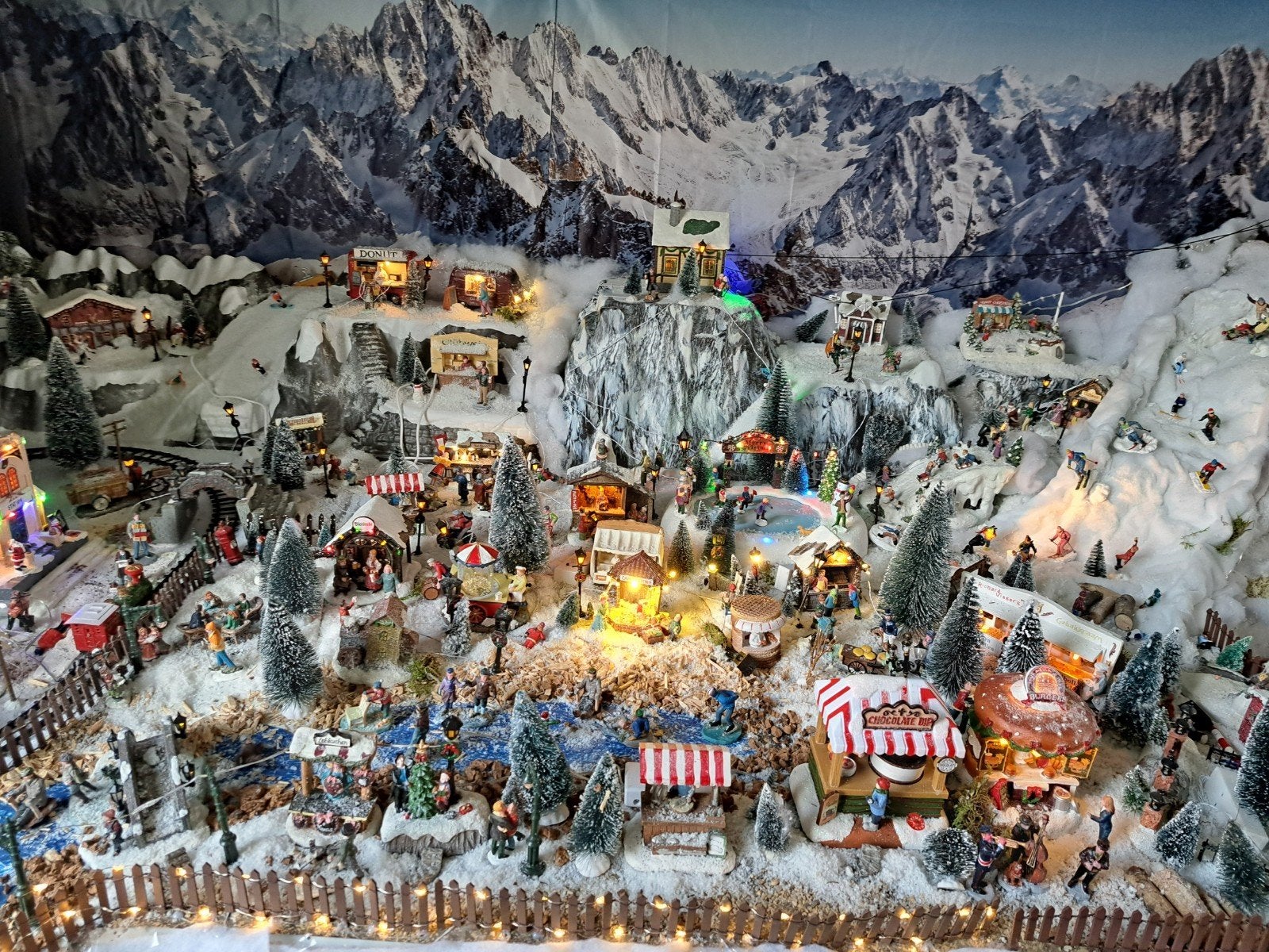 Te koop grote kerstdorp, Ophalen
