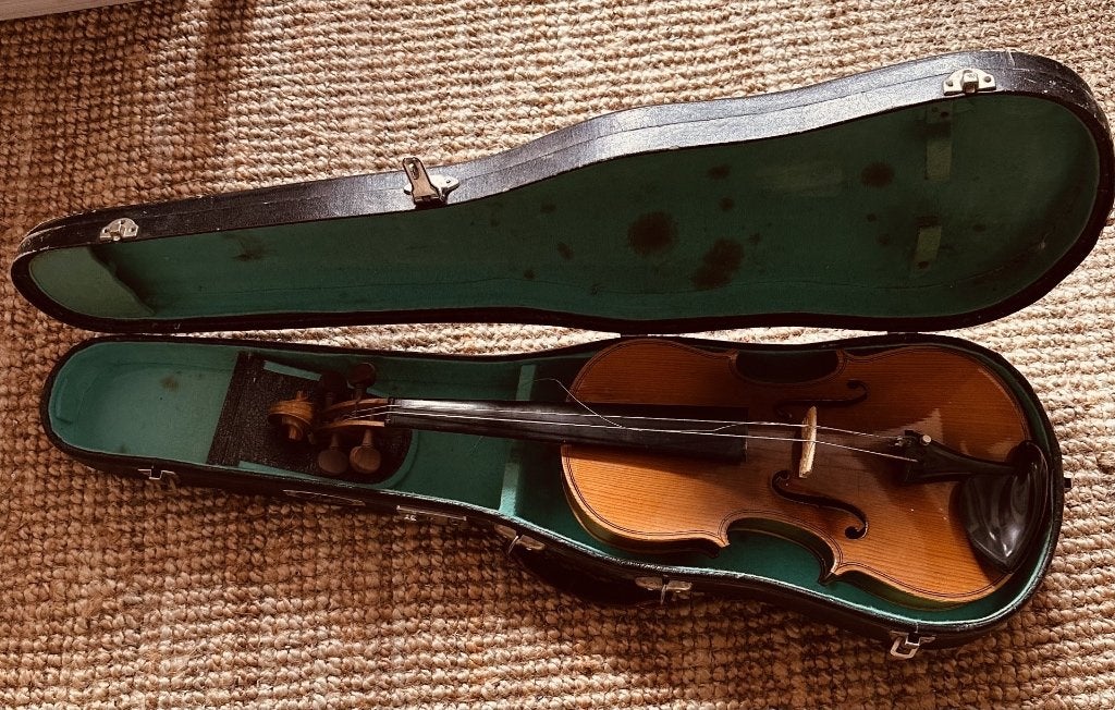 Viool (4/4) in koffer, Ophalen, Gebruikt, 4/4-viool, Met koffer