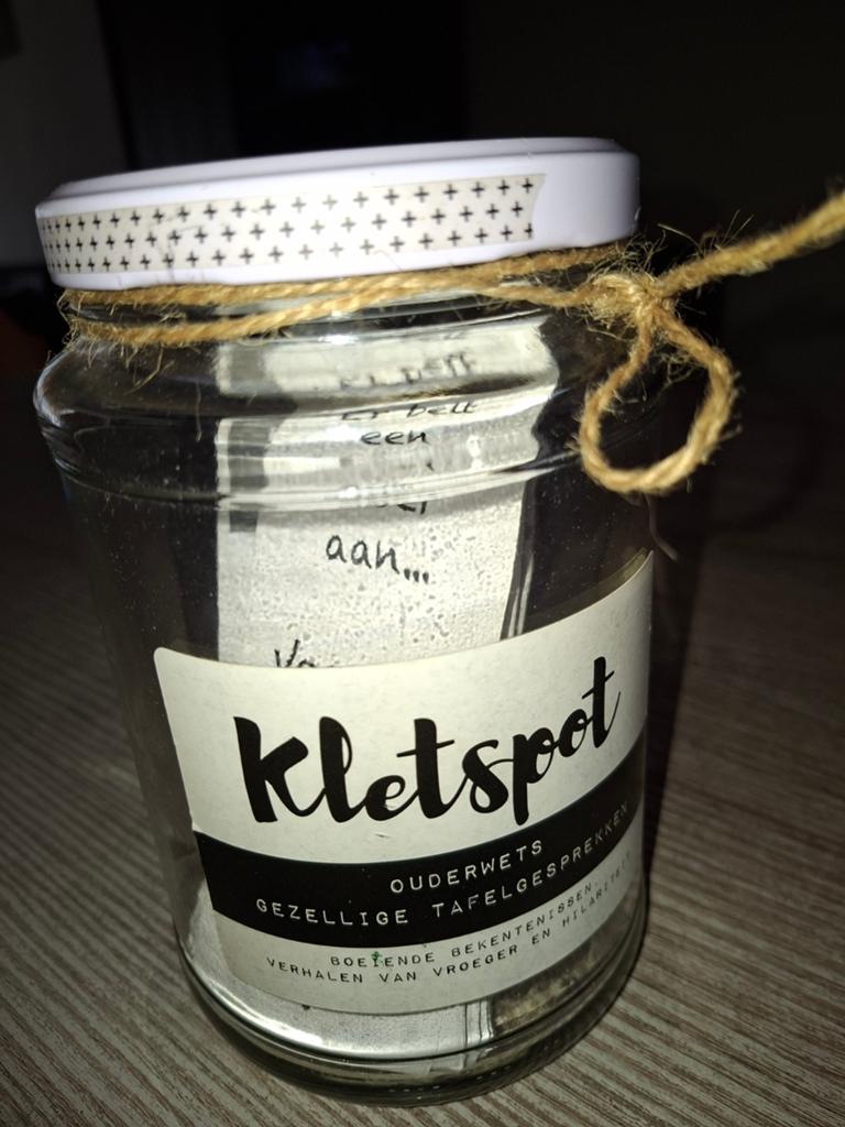 Kletspot: Gezellige Tafelgesprekken voor Thuis, Ophalen of Verzenden, Zo goed als nieuw