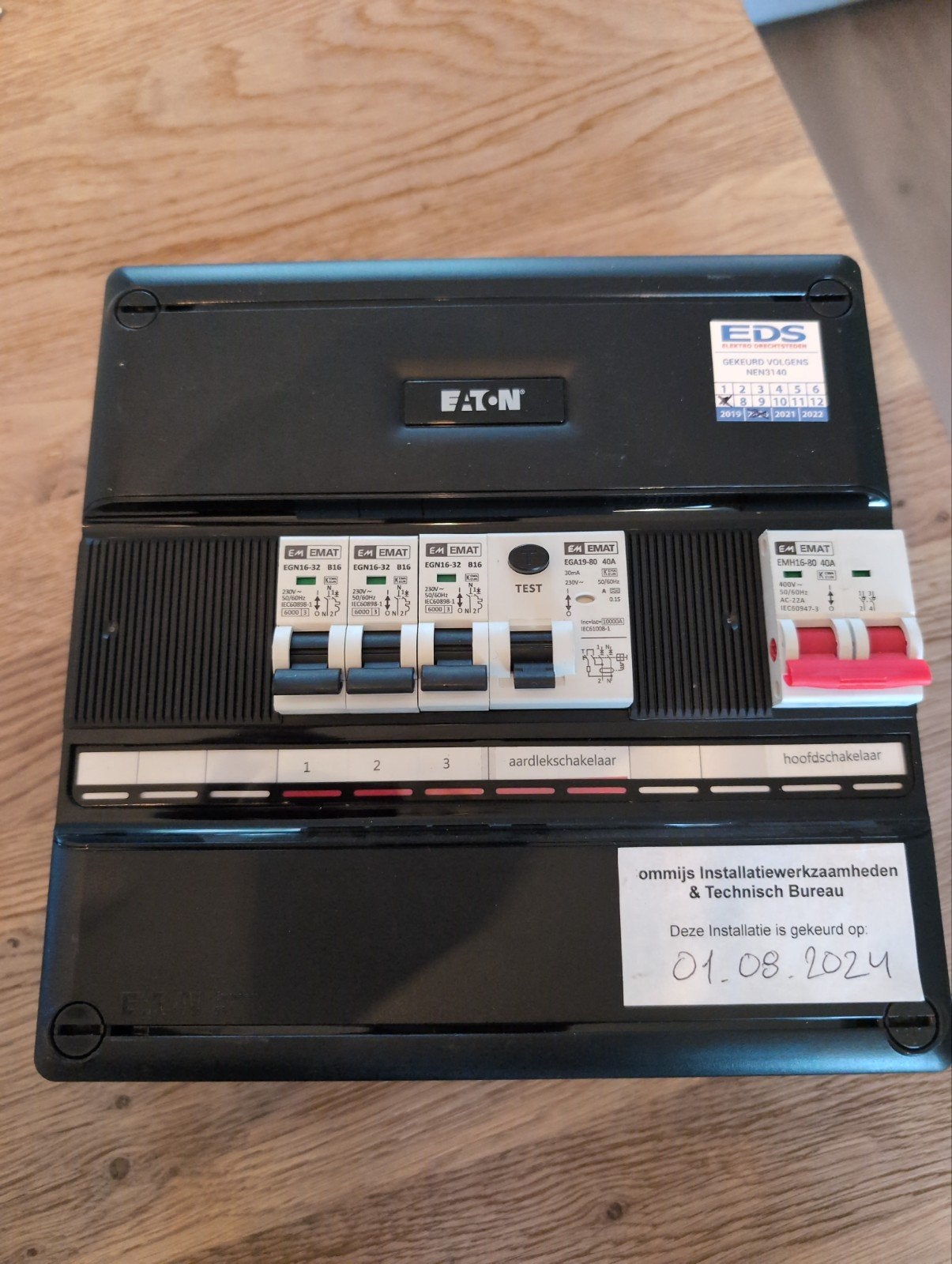 Eaton Groepenkast met Aardlekschakelaars en 3 groepen, Verzenden, Gebruikt, Eaton, Groepenkast
