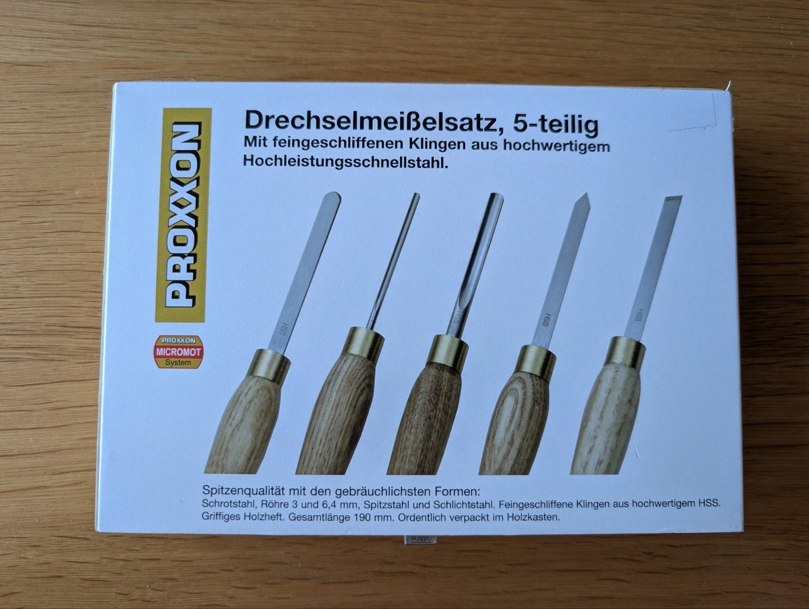 HSS houtdraaibeitelset, 5-delig Proxxon 27023, Ophalen of Verzenden, Nieuw