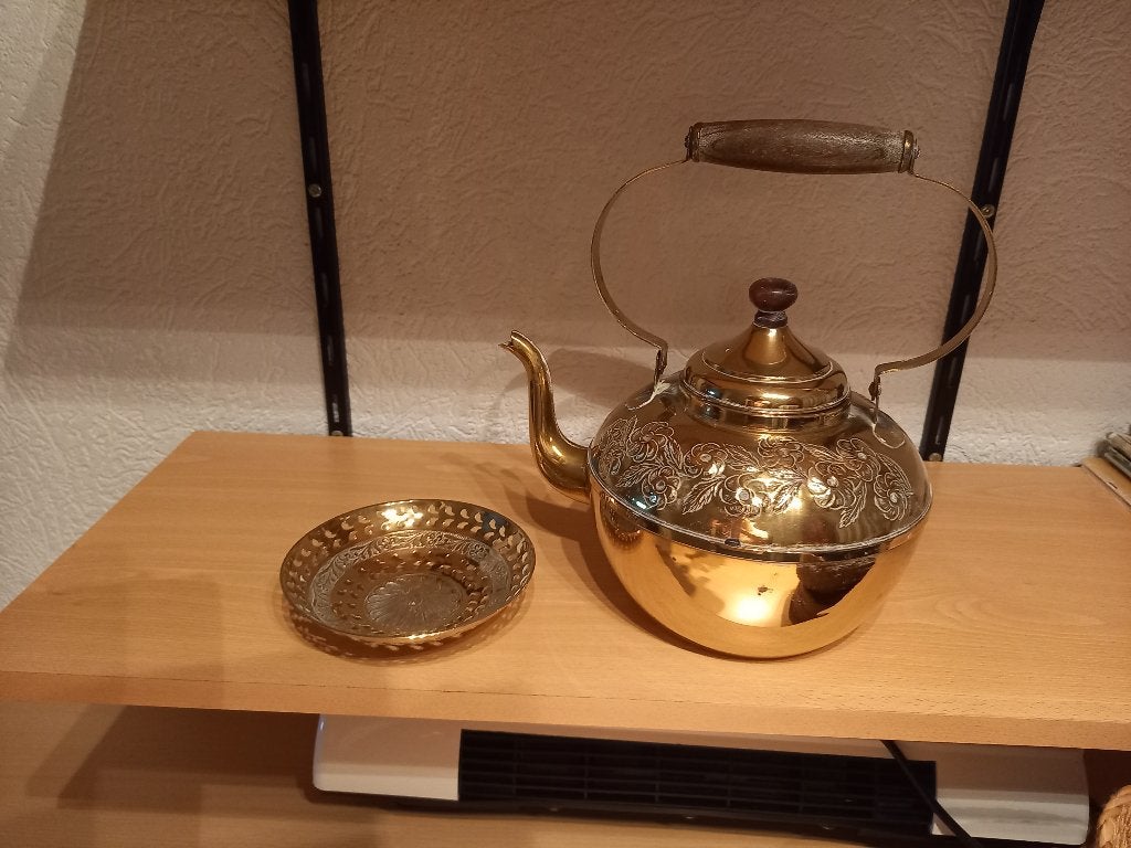 Koperen Sierketel en Sierschaaltje - Decoratief Set, Ophalen of Verzenden, Koper