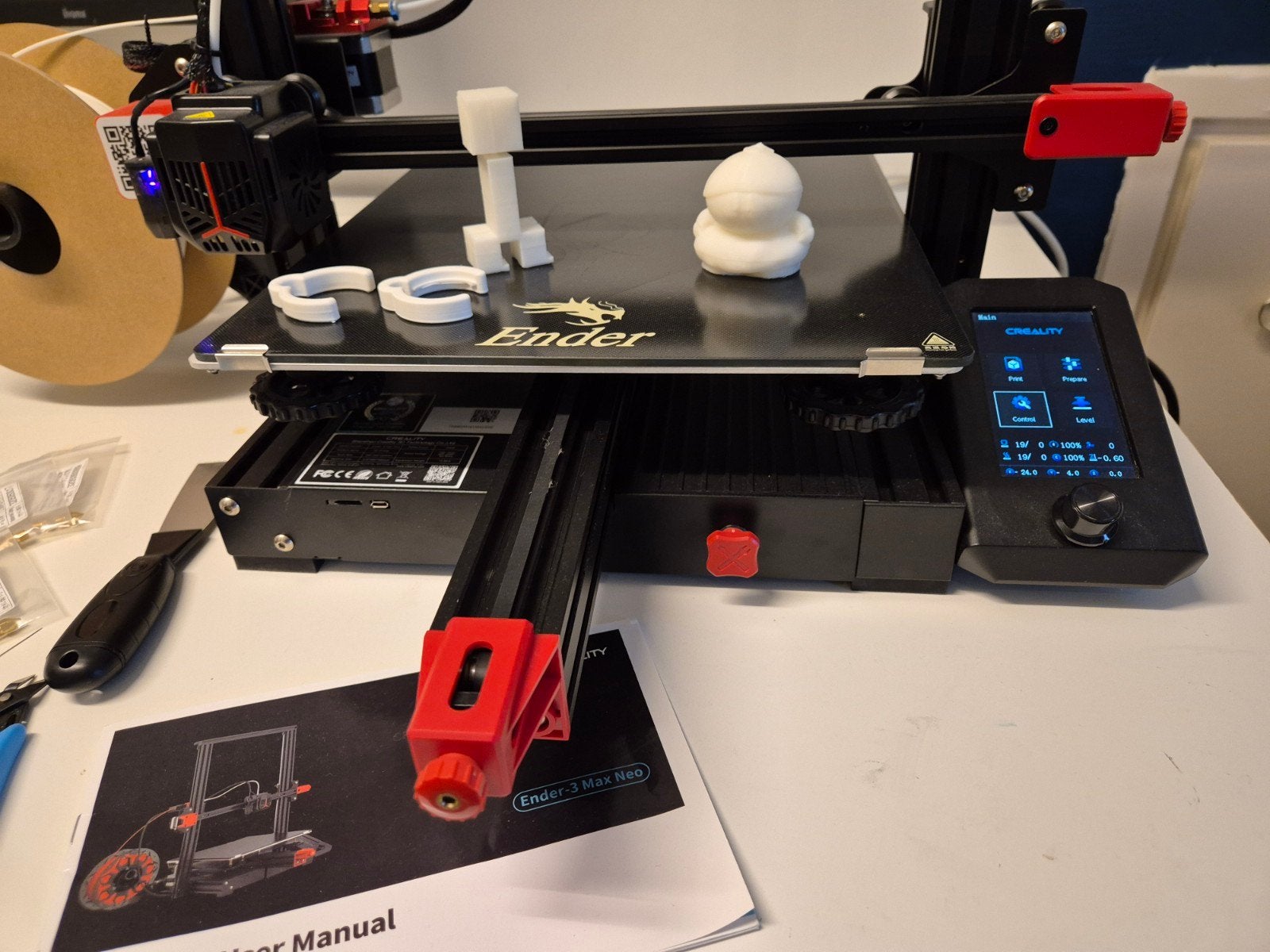 Creality Ender-3 Max Neo 3D-printer - Zo goed als nieuw, Computers en Software, 3D Printers, Ophalen, Zo goed als nieuw, Filament