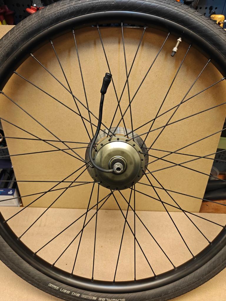 VanMoof S3 Voorwiel met Motor en Schijf, Fietsen en Brommers, Fietsonderdelen, Wiel, Elektrische fiets, Ophalen of Verzenden, Zo goed als nieuw