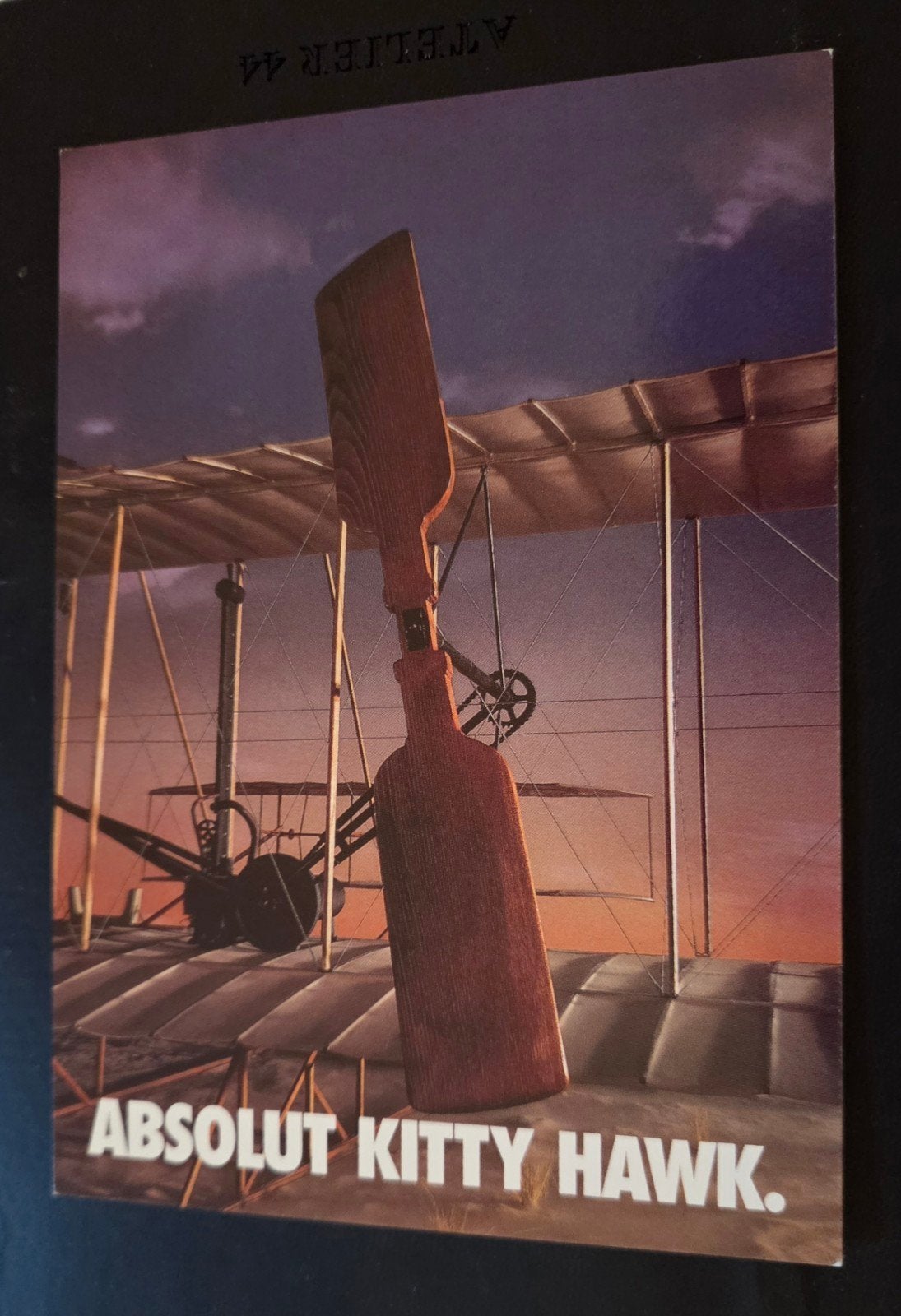 Absolut Kitty Hawk Postkaart - Absolut Vodka, Verzenden, 1980 tot heden, Ongelopen, Overige thema's