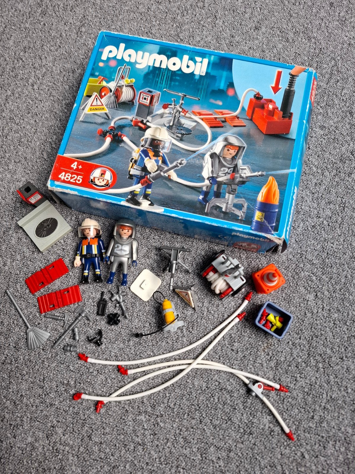 Playmobil Brandweer Set 4825 met extra accessoires, Gebruikt, Complete set, Overige typen, Ophalen of Verzenden