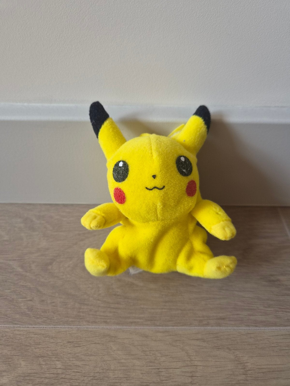 Vintage Pokémon Pikachu Gamefreak Beanie Bag Knuffel, Gebruikt, Geel, Overige typen, Ophalen of Verzenden