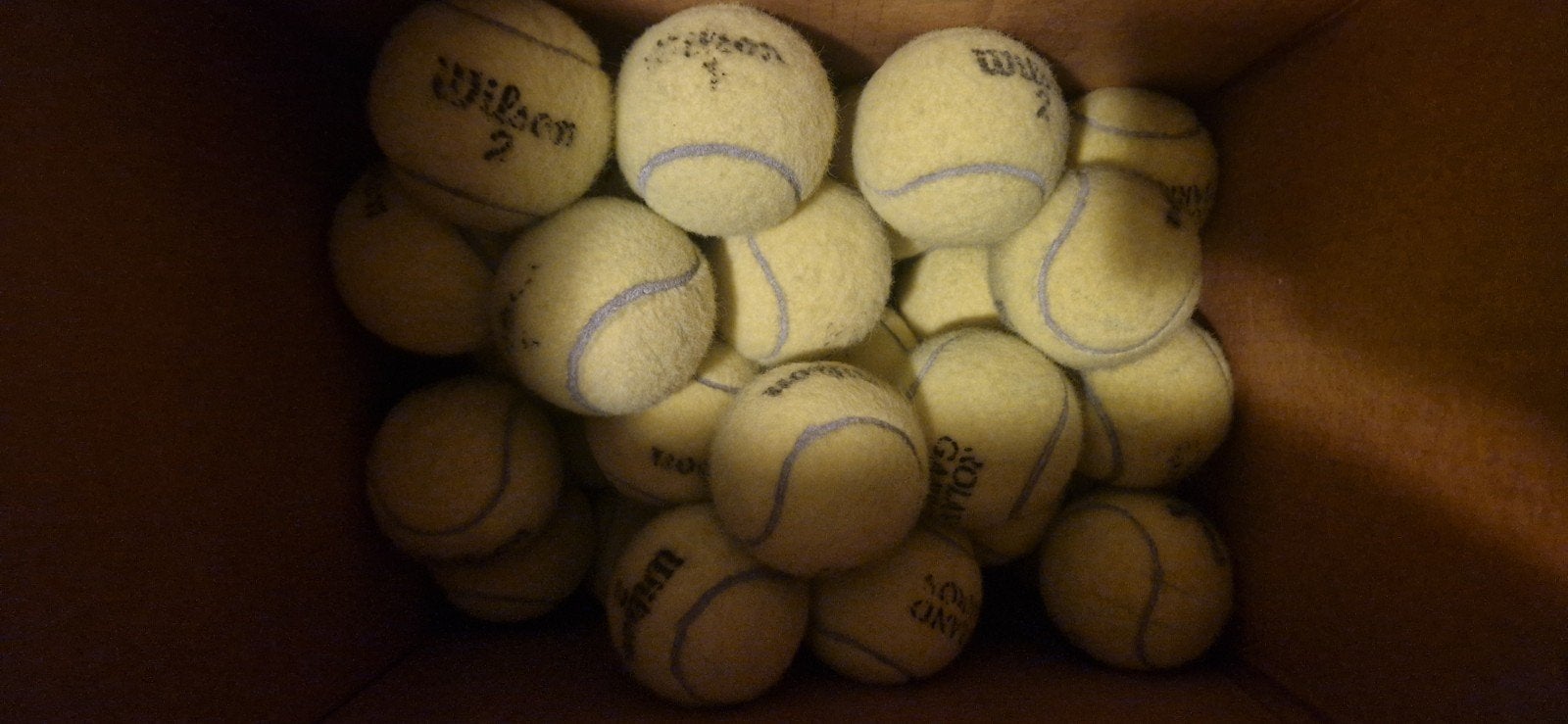 Tennisballen 100 stuks gebruikt, Ophalen of Verzenden, Gebruikt, Hondenballen