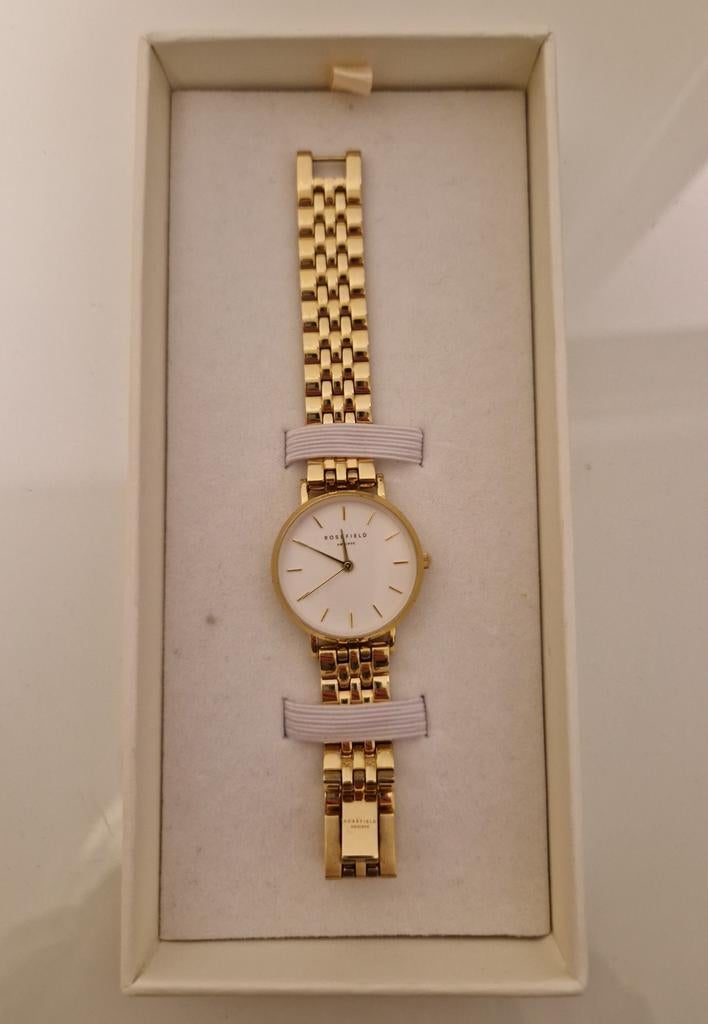 Rosefield dames horloge goud, Ophalen of Verzenden, Staal, Overige merken