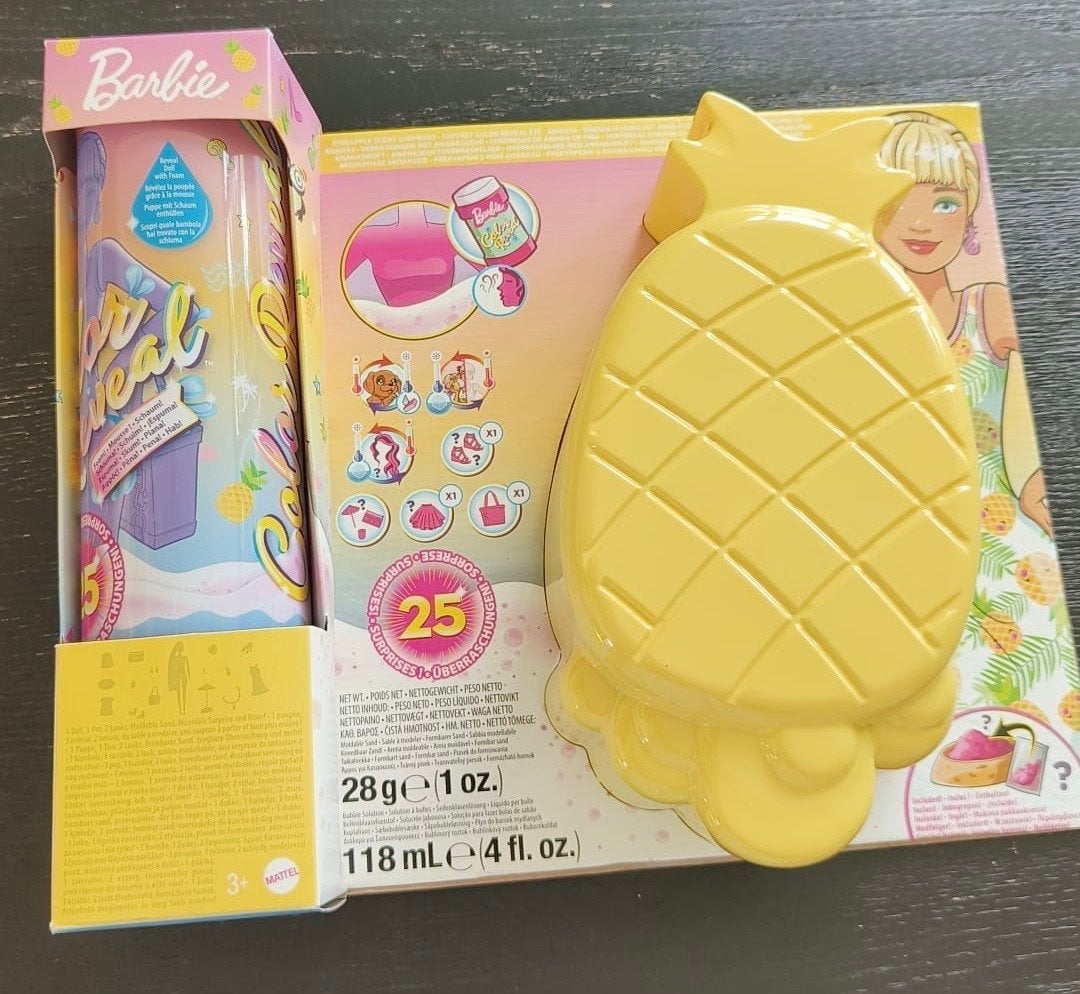NIEUWE Barbie Color Reveal Ananas Pop met 25 Verrassingen, Ophalen of Verzenden, Nieuw, Barbie