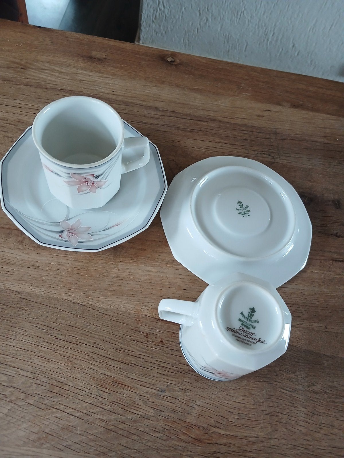 2 kop en schotel Douwe Egberts jaren 60 70, Ophalen