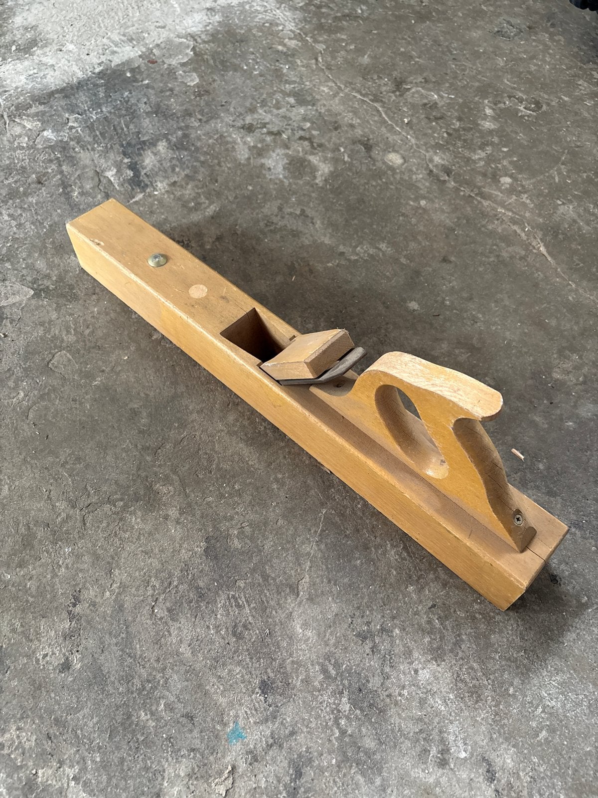 Vintage houten schaaf HBS - Handgereedschap, Ophalen of Verzenden, Gebruikt, Overige typen, Overige merken