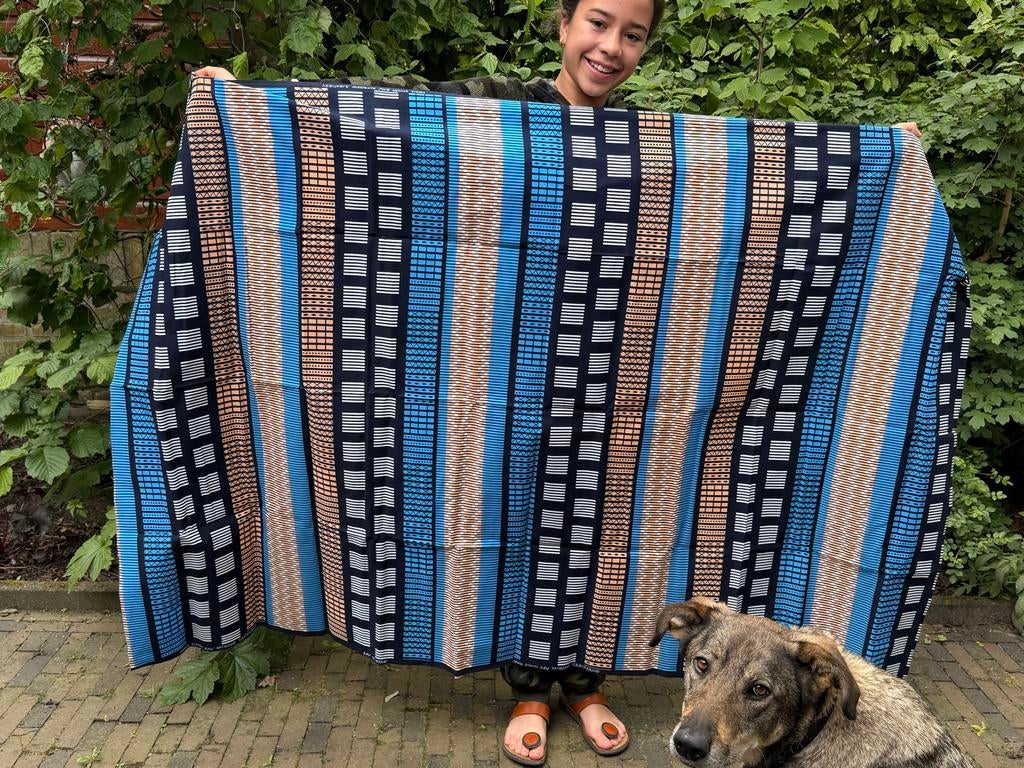Afrikaanse Stoffen - Diverse Patronen en Kleuren, Overige kleuren, 200 cm of meer, Ophalen of Verzenden, Zo goed als nieuw