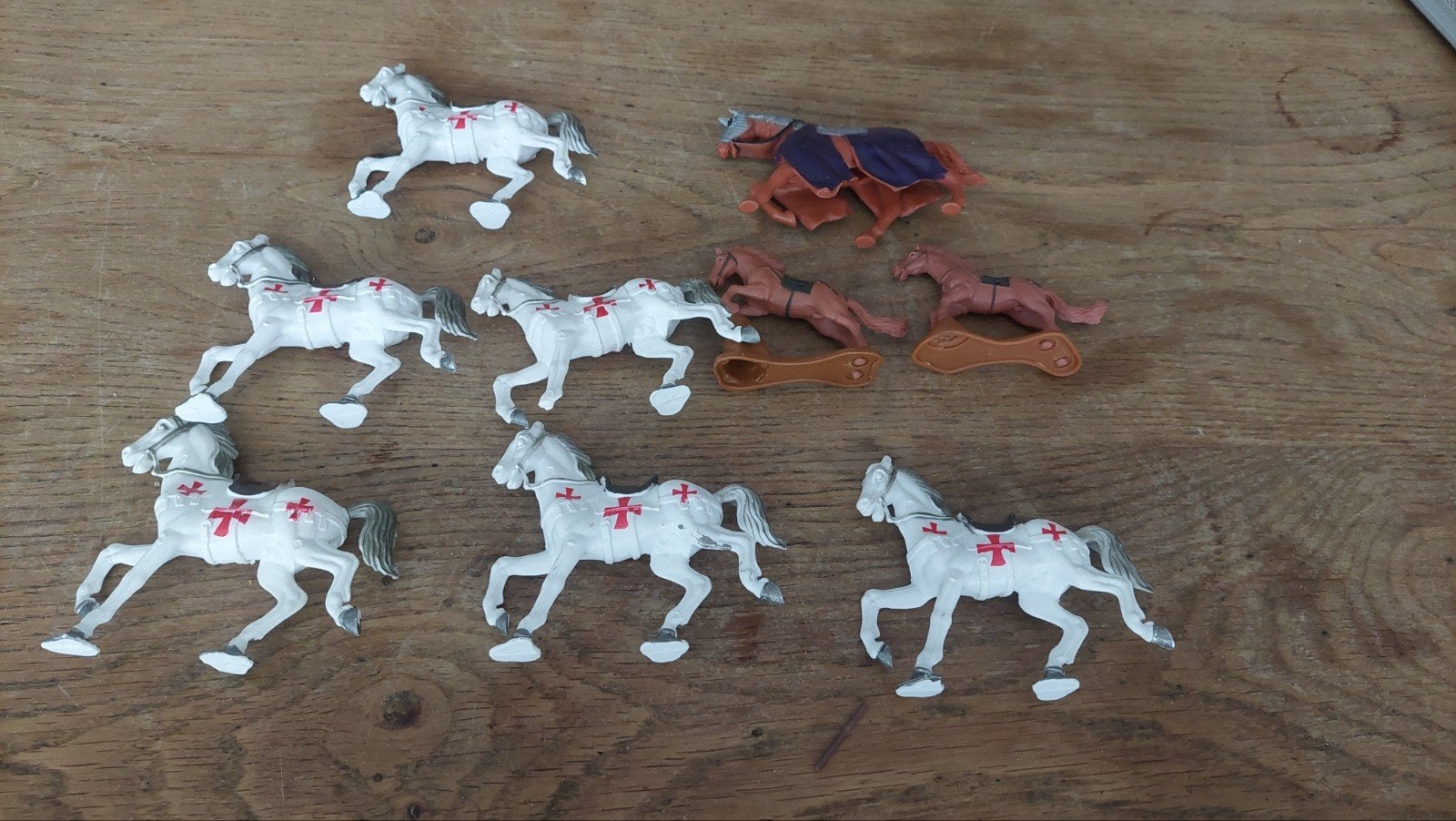Ridder paarden, Verzamelen, Poppetjes en Figuurtjes, Verzenden, Gebruikt