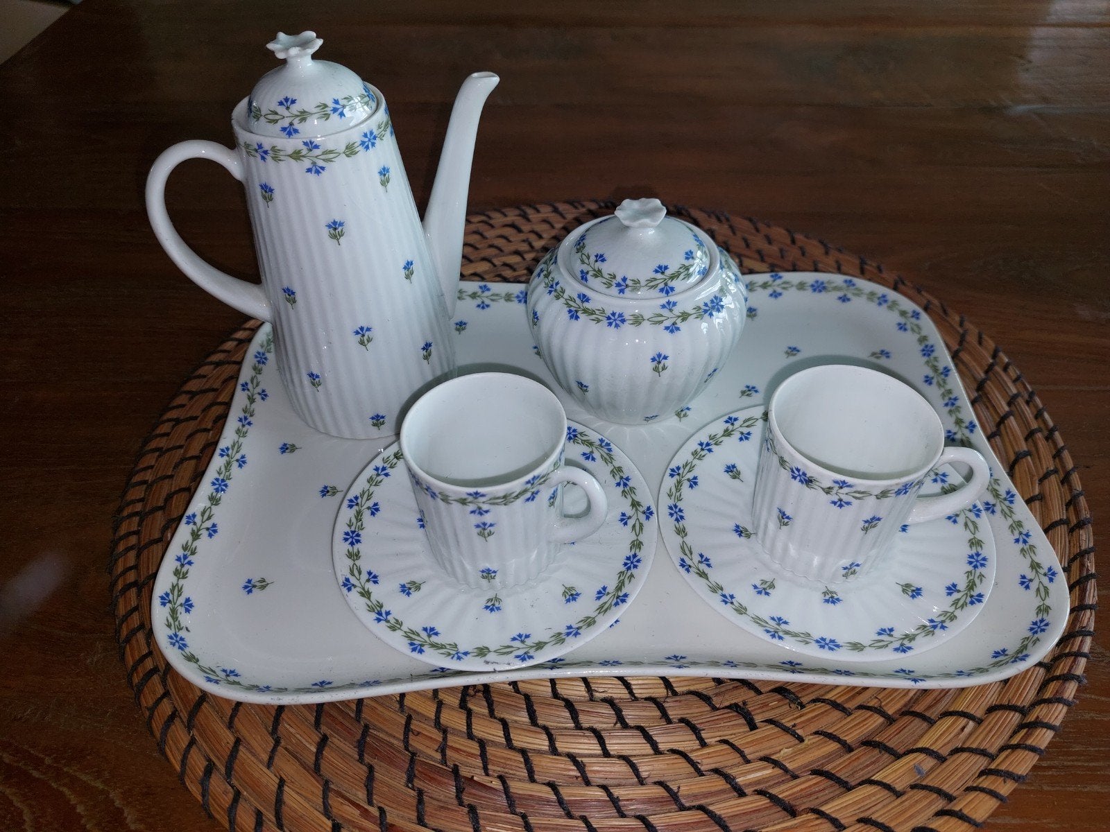 GDA Limoges Korenbloem servies - Vintage Porselein, Ophalen of Verzenden
