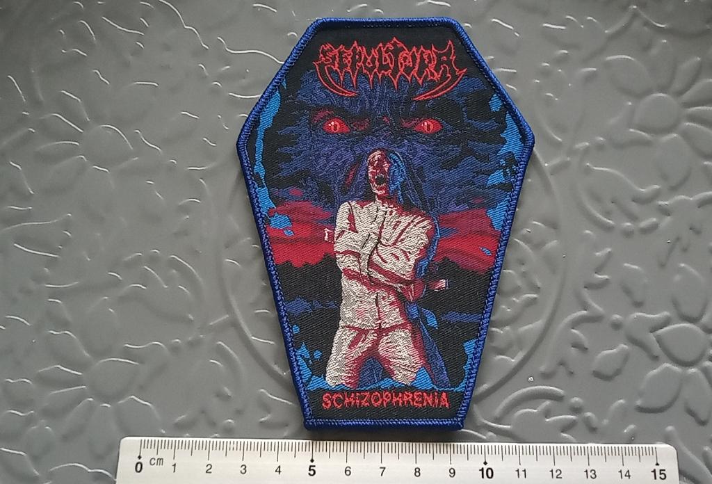 Sepultura Schizophrenia coffin patch 13 metal, Verzenden, Nieuw, Kleding