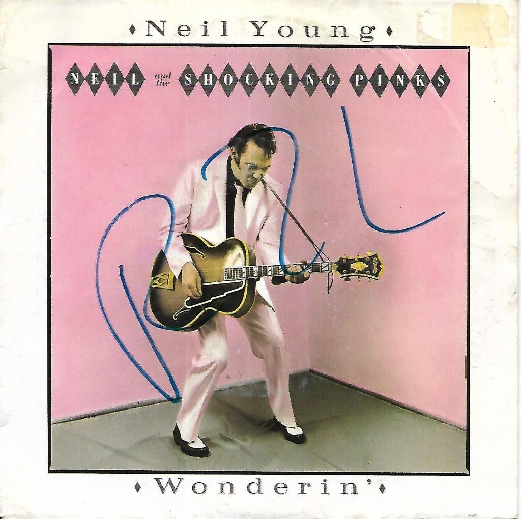 Neil Young and the Shocking Pinks - Wonderin`, Cd's en Dvd's, Vinyl Singles, Gebruikt, 10 inch, Single, Ophalen of Verzenden
