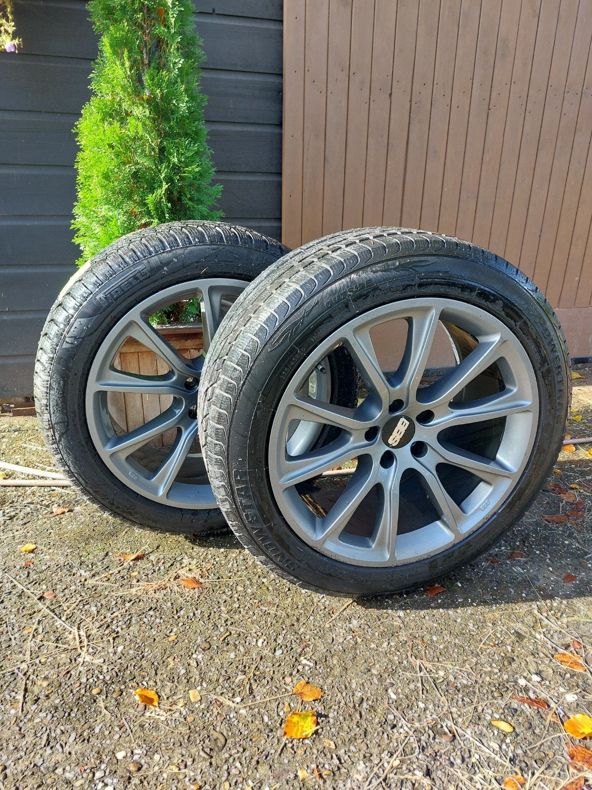 tesla model x /s winterset breedset goede banden bbs velgen, Auto-onderdelen, Ophalen of Verzenden, 19 inch, Winterbanden, Banden en Velgen