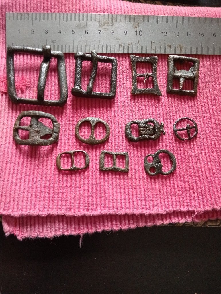 Lot 17/18/19eeuwse bronze Gespen, Antiek en Kunst, Antiek | Koper en Brons, Ophalen of Verzenden