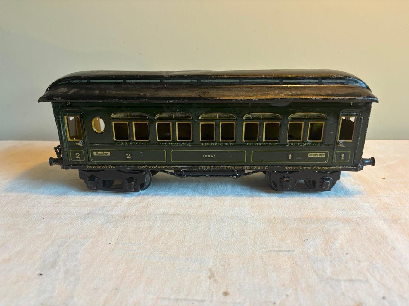 Antiek Marklin spoor1 rijtuig, personen wagon., Ophalen of Verzenden