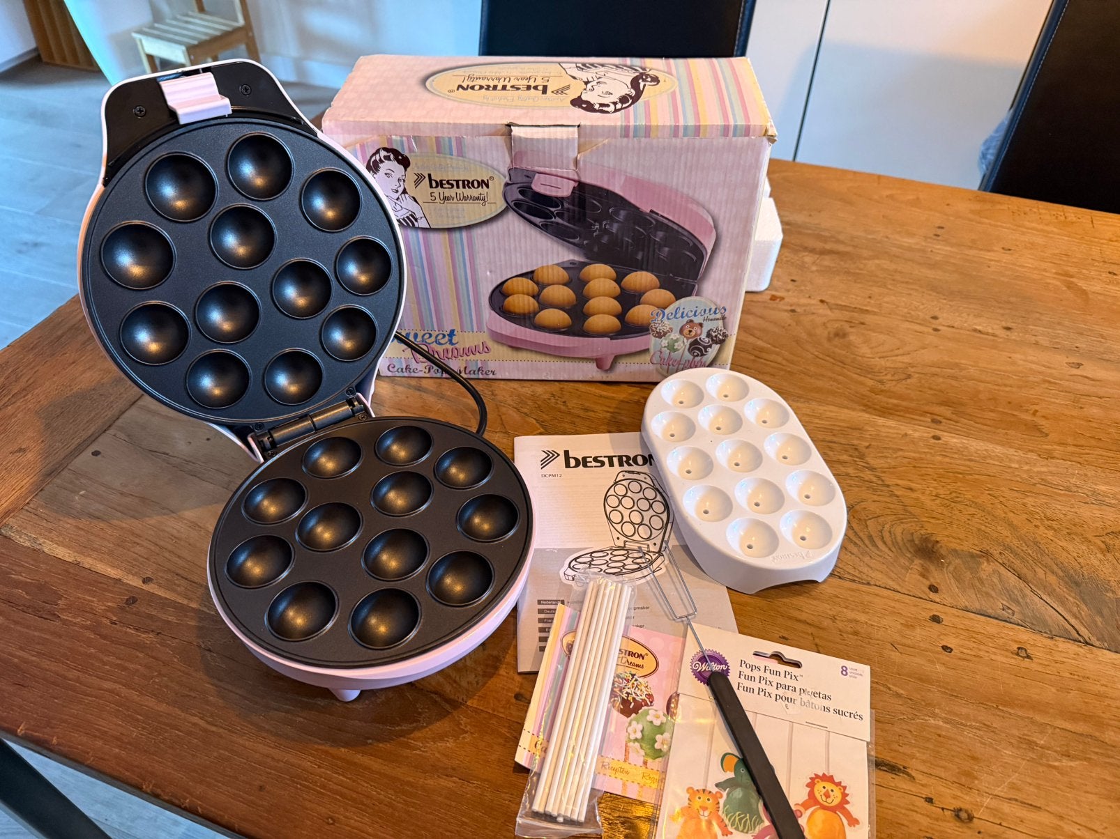 Bestron Sweet Dreams Cake Pop Maker roze – Nieuw!, Ophalen of Verzenden, Nieuw