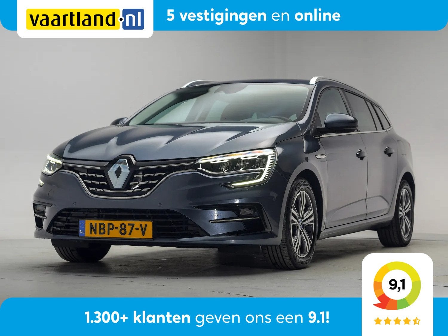 Renault Mégane Estate 1.6 E-Tech Plug-In Hybrid 160 Intens, Auto's, 77 km/l, Gebruikt, Hybride Elektrisch/Benzine, Te koop