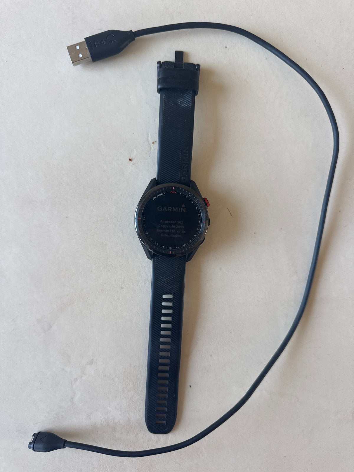 Garmin Approach S62 GPS Golfhorloge Zwart, Afstand, Zwart, Ophalen of Verzenden, Zo goed als nieuw