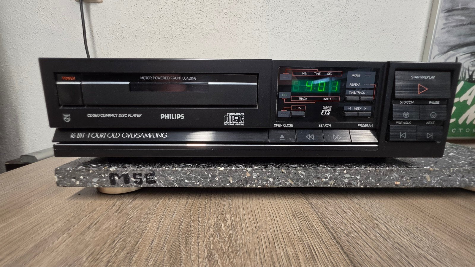 Philips CD360 – Vintage jaren '80 CD-speler | TDA1541 DAC |, Philips, Gebruikt, Info@philips.com, Ophalen of Verzenden