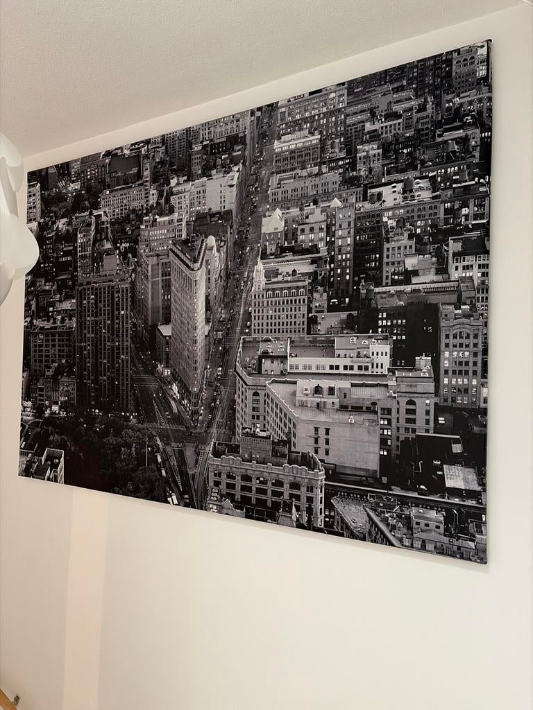 IKEA Fotoprint New York City Skyline Poster, Ophalen, Gebruikt, 125 cm of meer, Foto of Poster