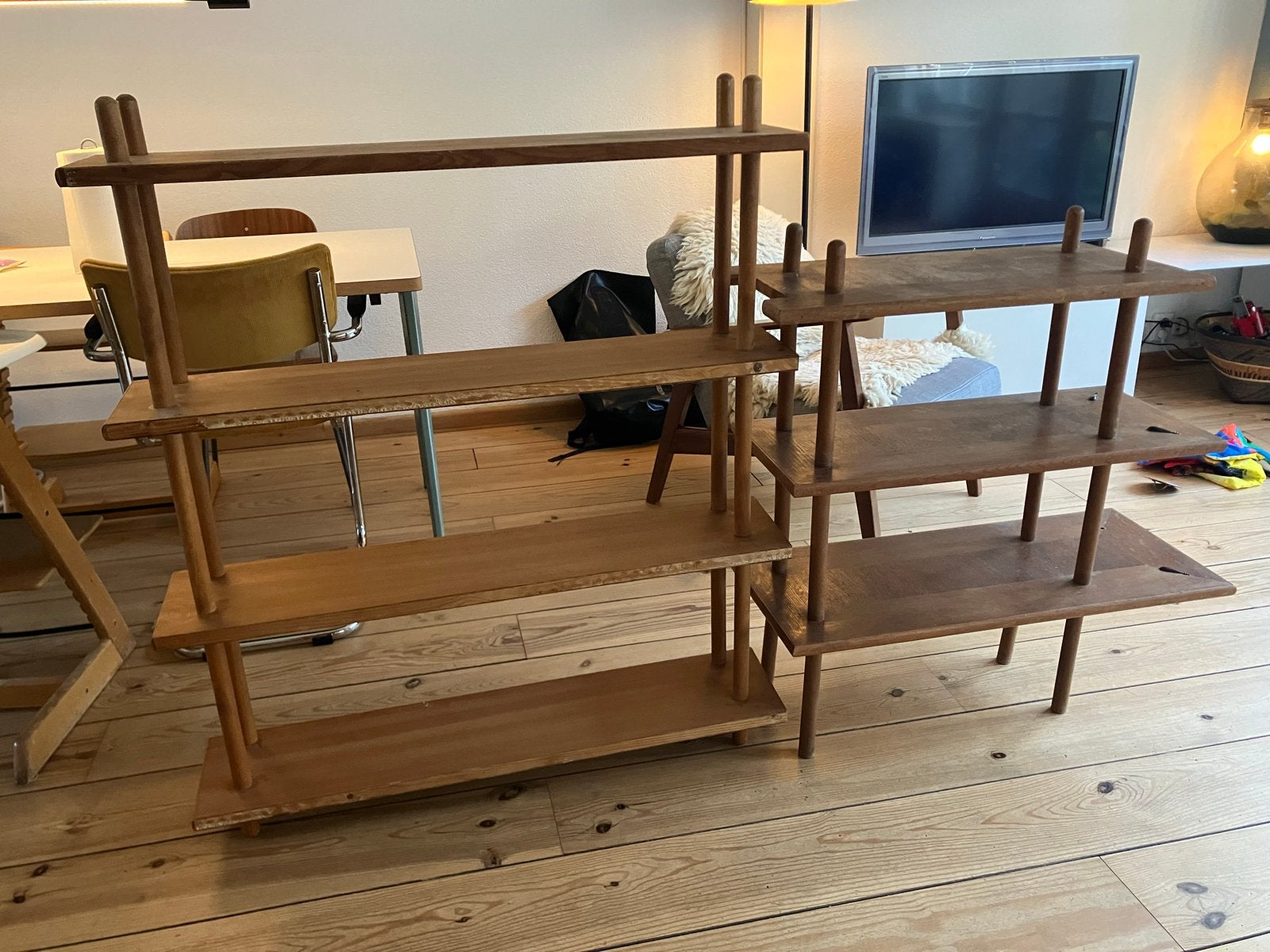 Vintage stokkenkast, Ophalen, Gebruikt