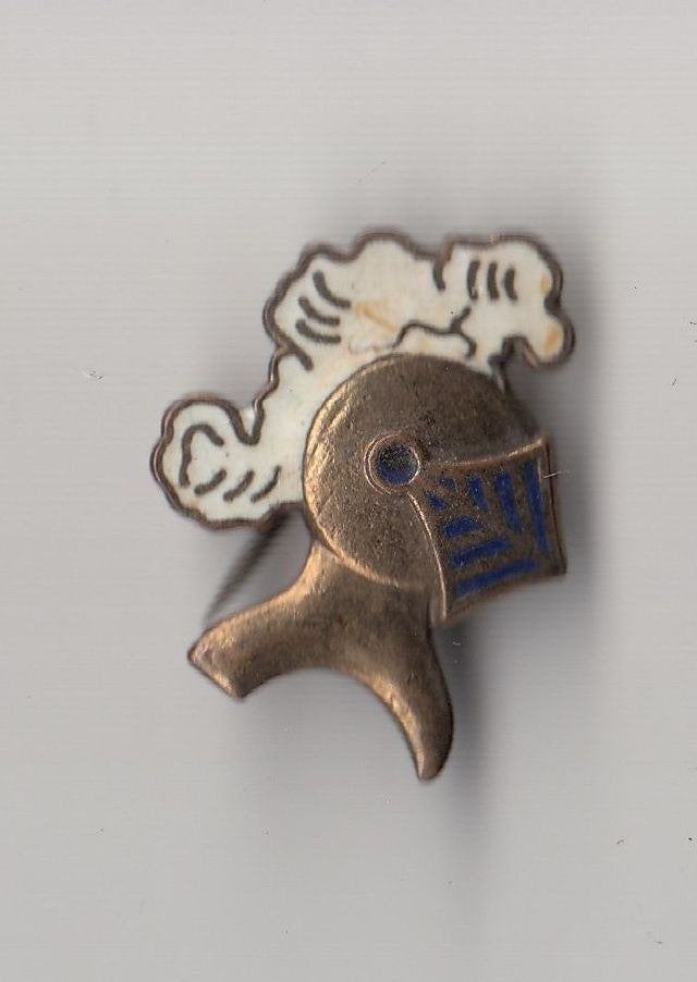 Ridder met helm emaille speldje, Verzamelen, Niet vindbaar, Niet vindbaar, Nederland, Embleem of Badge