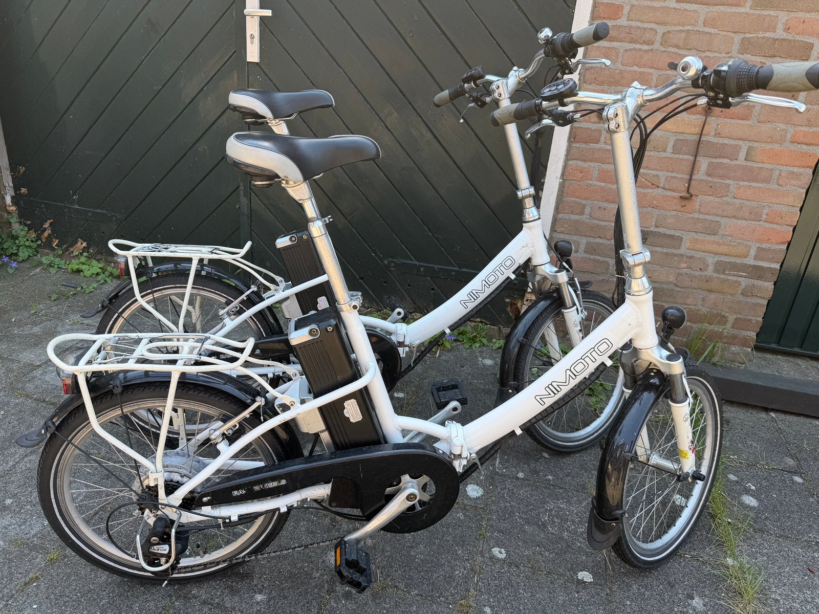 Twee nimoto handy vouwfietsen, Ophalen, Gebruikt