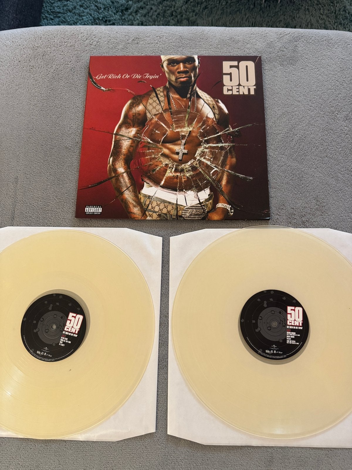 50 Cent - Get rich or die tryin 2LP clear, Ophalen of Verzenden, Zo goed als nieuw