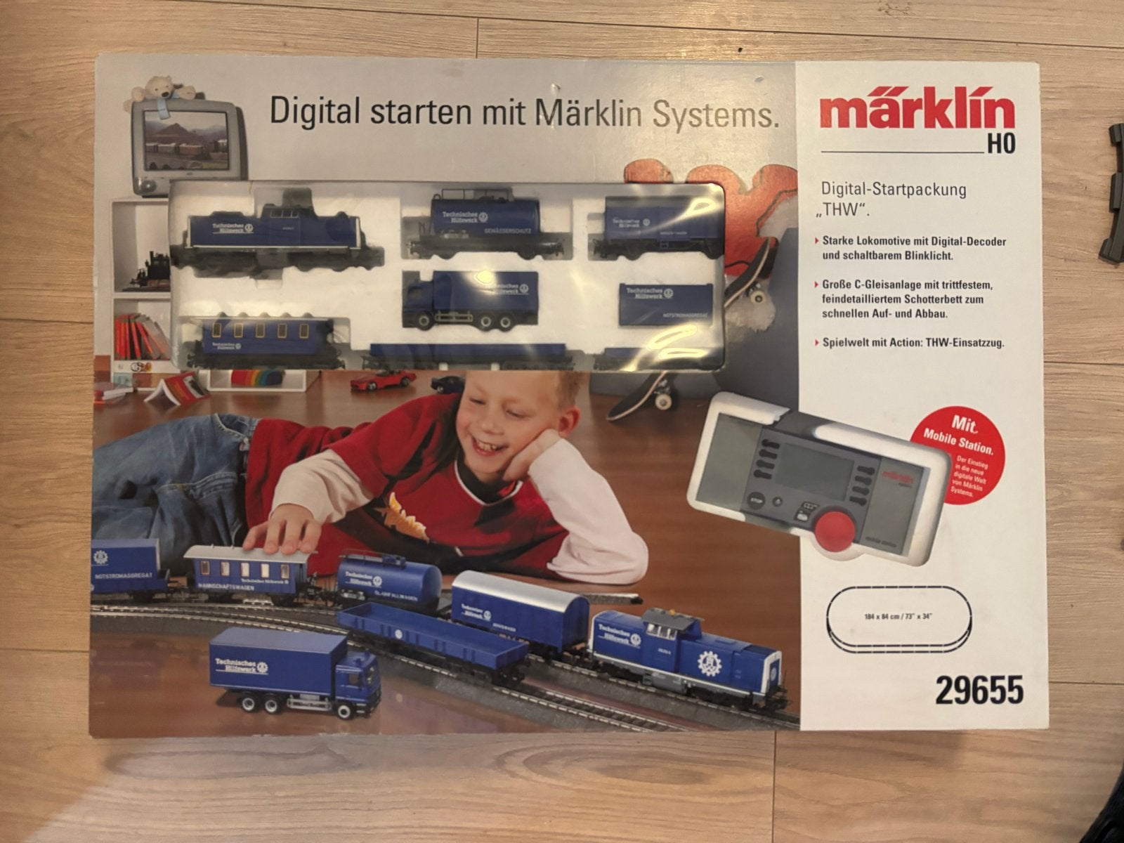 Märklin H0 Digitale Startset THW 29655 - Zo goed als nieuw, Hobby en Vrije tijd, Modeltreinen | H0, Wisselstroom, Treinset, Ophalen of Verzenden