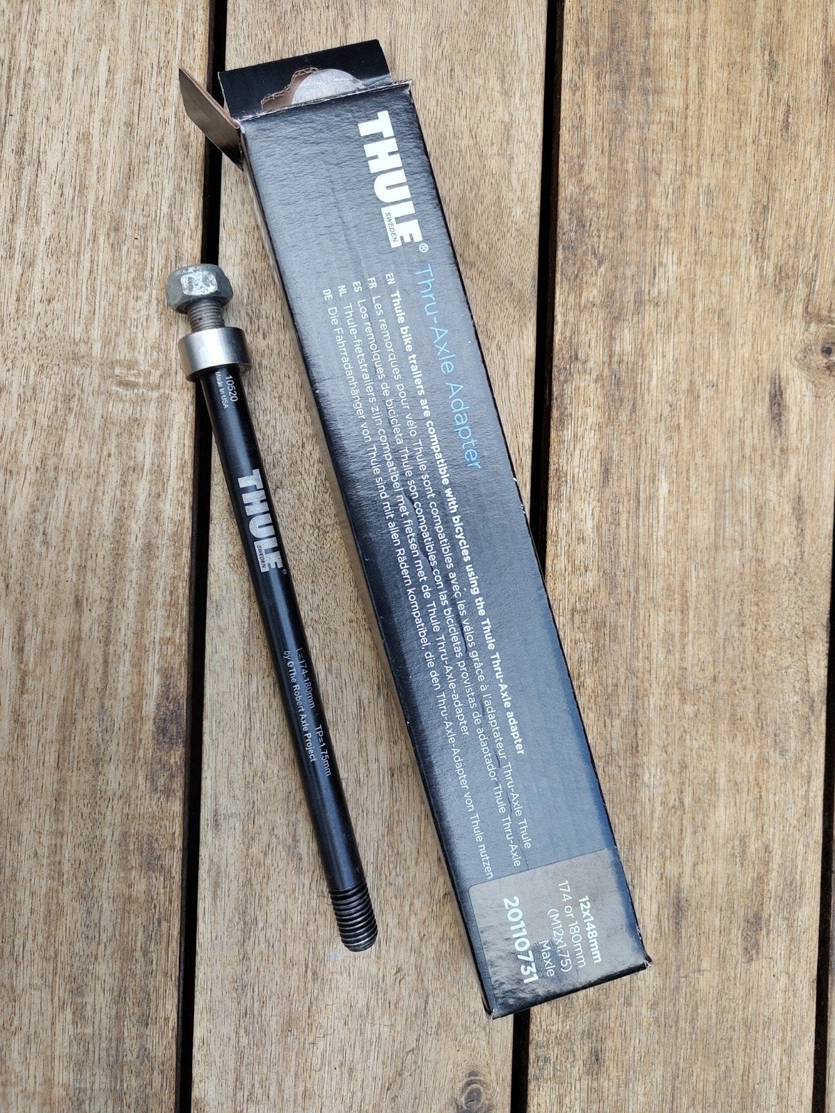Thule Thru-Axle Adapter 12x148mm (M12x1.75), Gebruikt, Stadsfiets, Overige typen, Staal