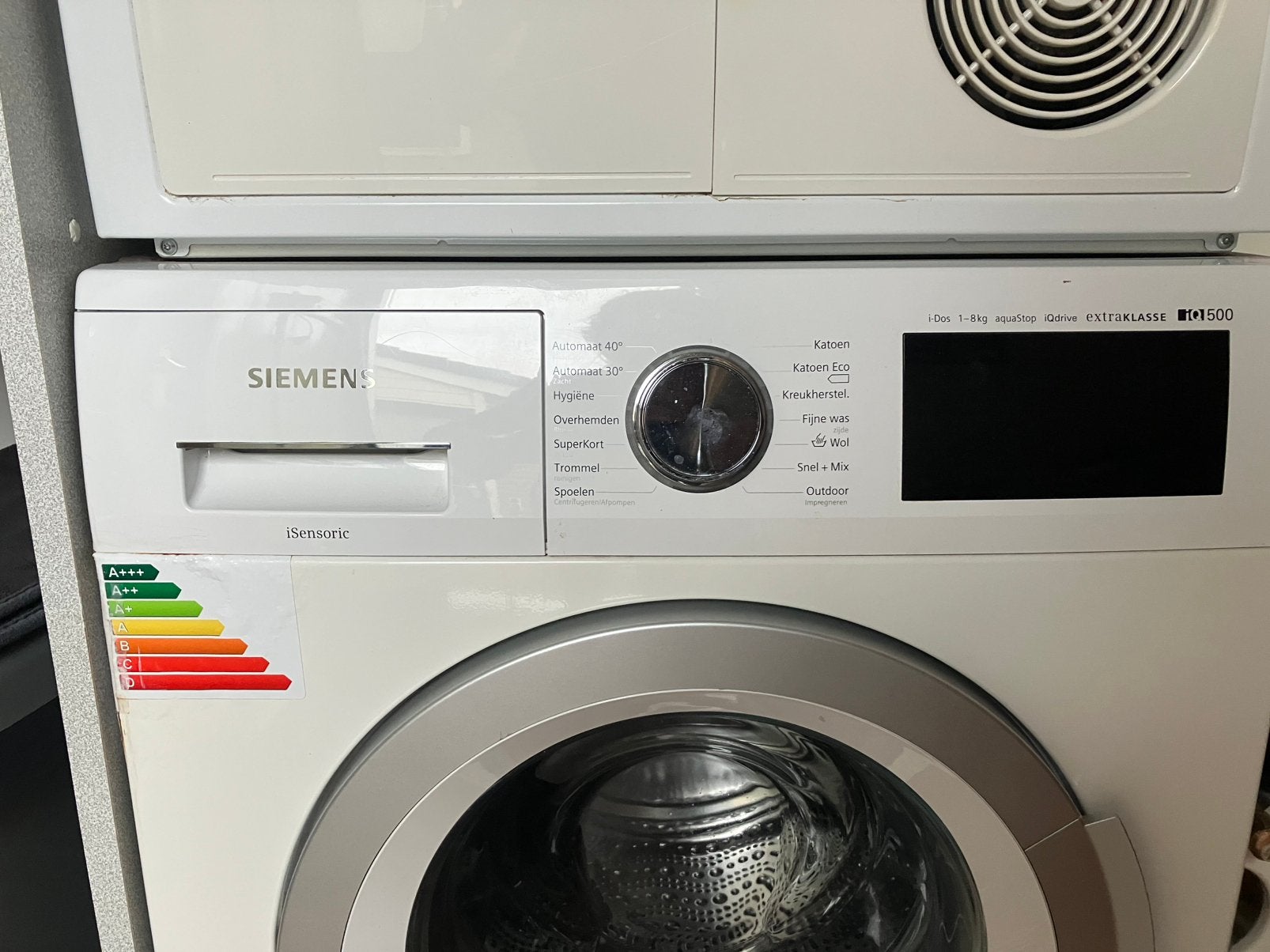 Siemens warmtepomp-/condensdroger en wasmachine, Witgoed en Apparatuur, Ophalen, 6 tot 8 kg, Gebruikt, Minder dan 85 cm