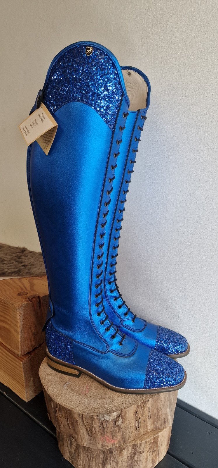 Newbury metallic blauw maat 40 Lipica rijlaarzen, Dressuur, Nieuw, Kinderen, Ophalen of Verzenden