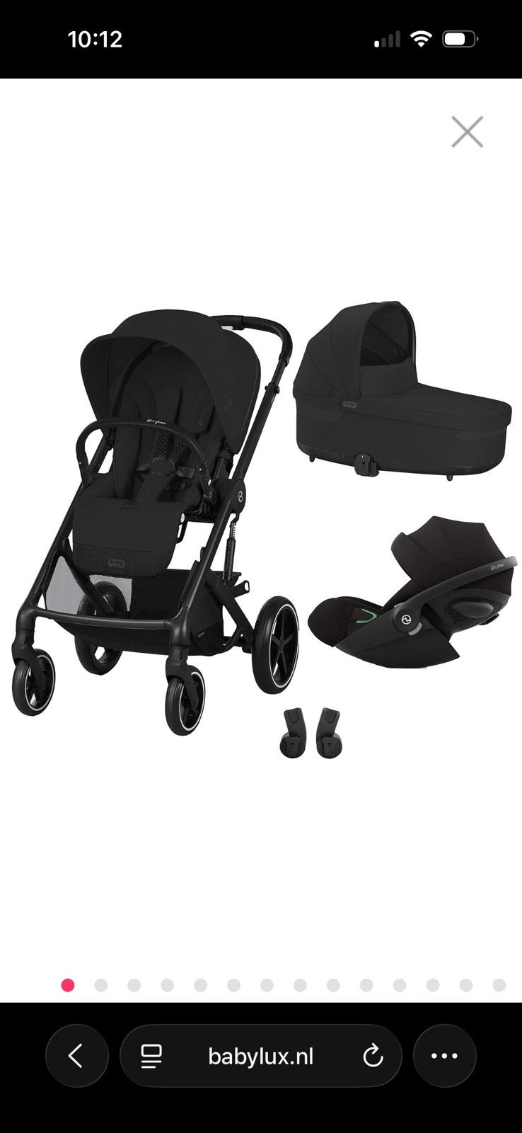 Cybex balios s lux 3 in 1 compleet, Ophalen, Zo goed als nieuw, Overige merken
